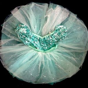 Aqua Ballet Tutu with Sparkles Galore!
